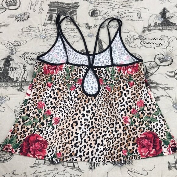 In Bloom by Jonquil Leopard&Floral Print Top - Picture 4 of 7